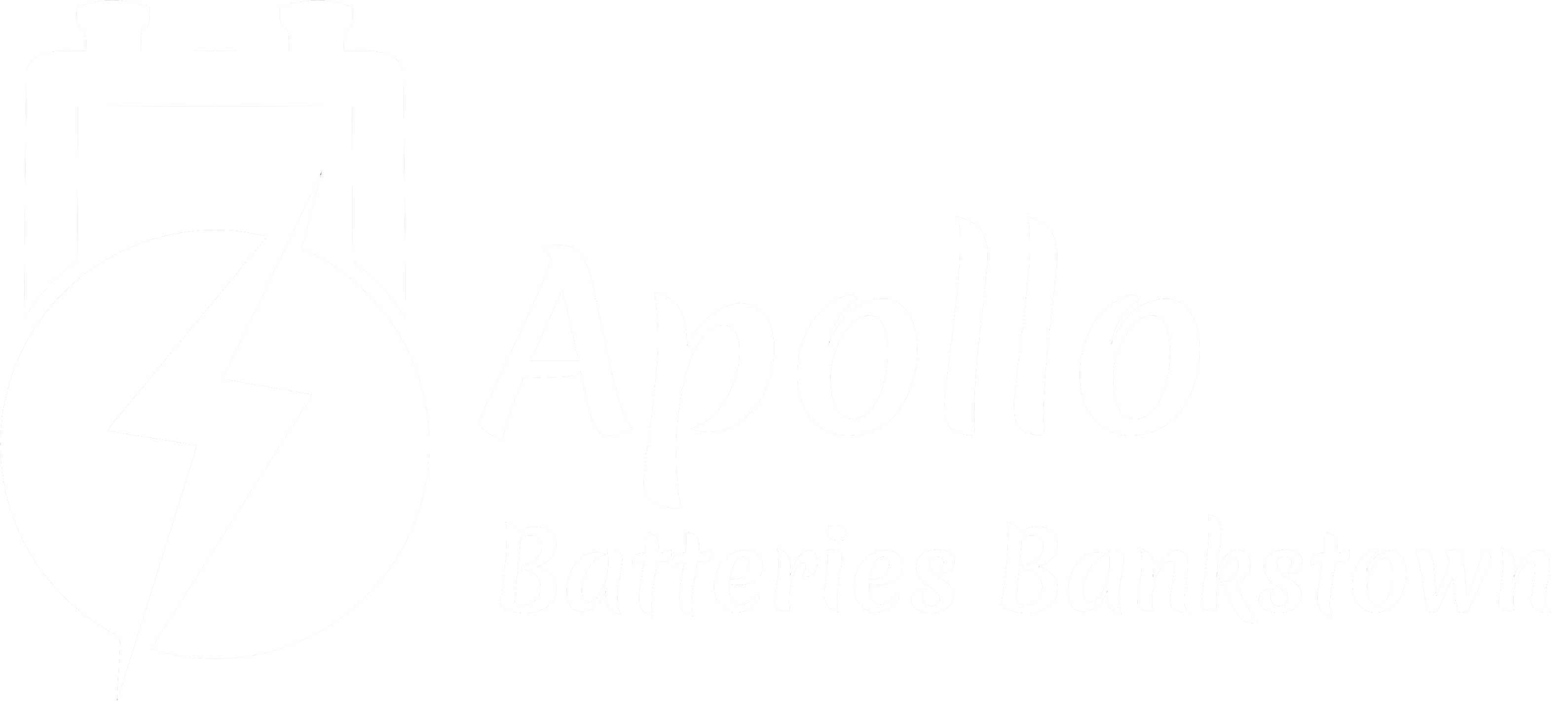 Apollo Battery white logo